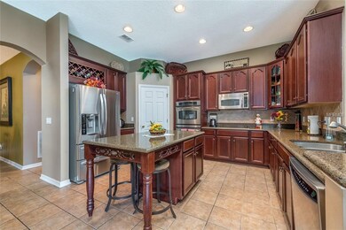 granite counters and stainless steel appliances