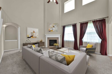 Living room virtually staged!
