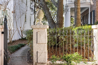 Stone and Wrought Iron Gate