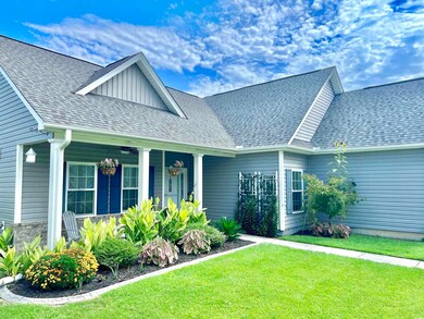 View of front of house with a front yard