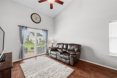 Two story great room.