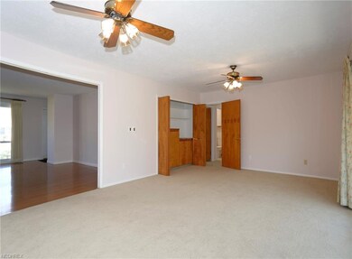 Family room at left  Living room's storage closet 