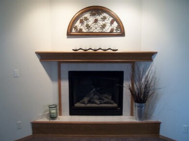 Gas Fireplace in living room adds warmth and is a 