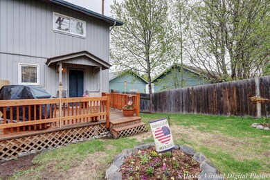 Private back yard & deck