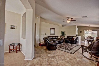 View of Den & Great Room from Entry