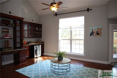 Living Room with Built-ins and Wine Cooler