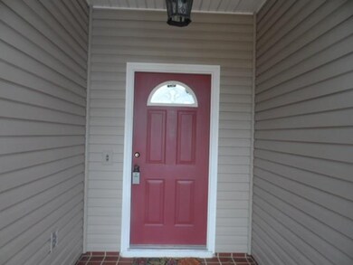 Screened area at front door