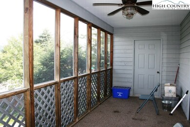 Screened porch with storage