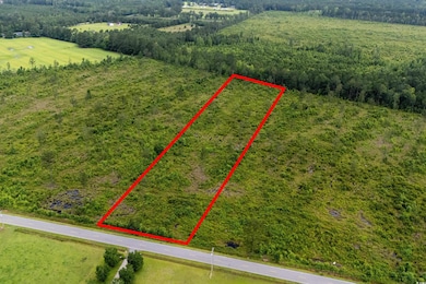 Aerial view of property's location with property boundaries highlighted