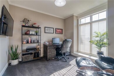 Office next to front entry with view of the street