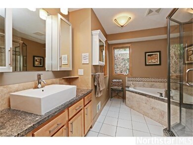 ...updated and generous private bathroom with radi