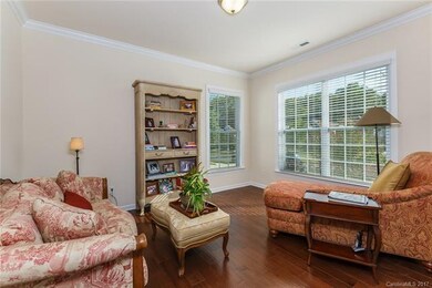 Front study with french doors.
