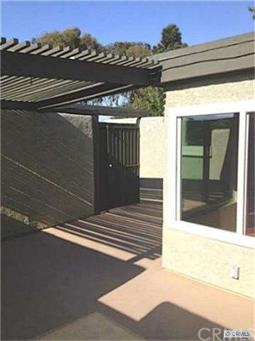 very private wrap around patio
