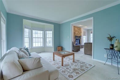 Living room with plenty of natural light