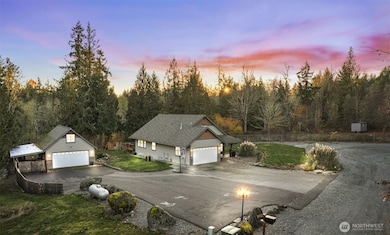 Cul-de-sac living with extended garage