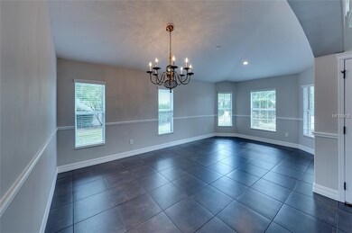 Dining room and living room.