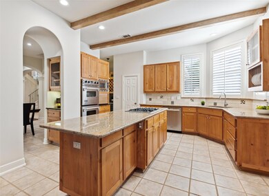 Kitchen with high end stainless steel appliances