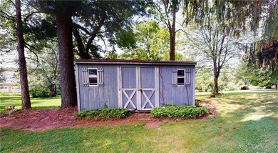 Shed to right rear of property