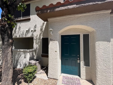 Property entrance featuring central air condition
