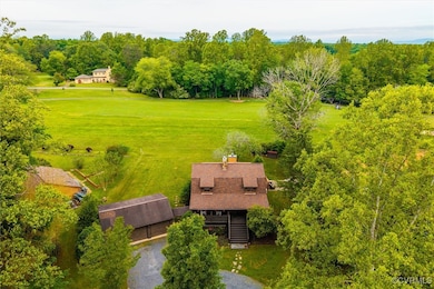 View from above of property
