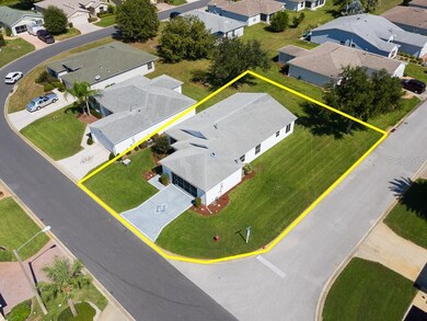 Painted drive and walk way