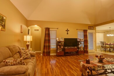 Living room view from secondary bedrooms