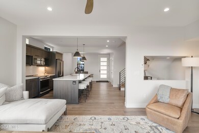 Living Room into kitchen