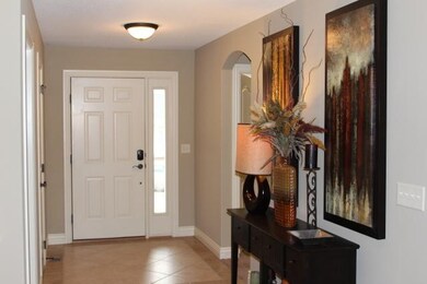 TILE FLOOR COVERING IN THE HALLWAY.  GREAT SIZE FO