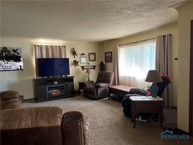 View of living room from the kitchen/dining