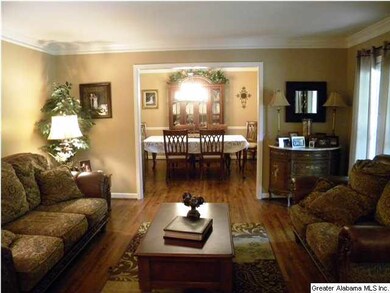 Looking from the foyer to the dining room.