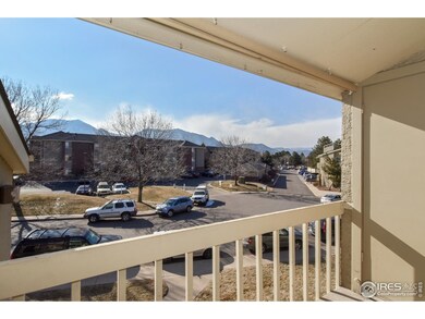 View of Flatirons and Foothills from Balcony
