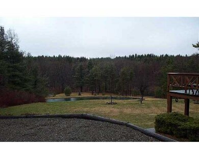 Land view from home overlooking pond