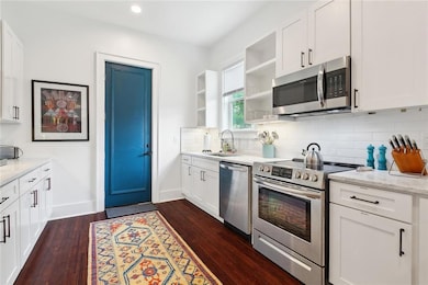 kitchen, back door
