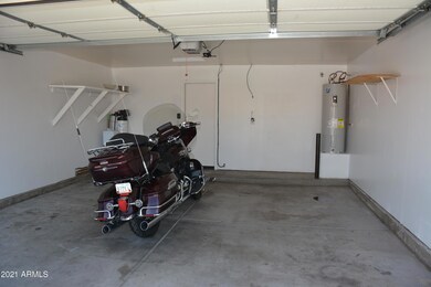 2 car garage with water softner