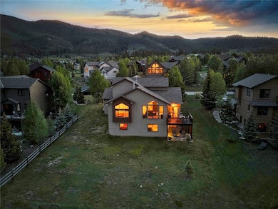 Back of home at dusk