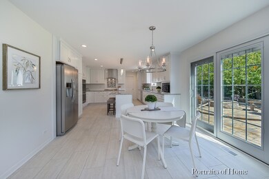 New Pella slider door with built-in blinds.