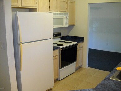 Light & bright kitchen with tile floors