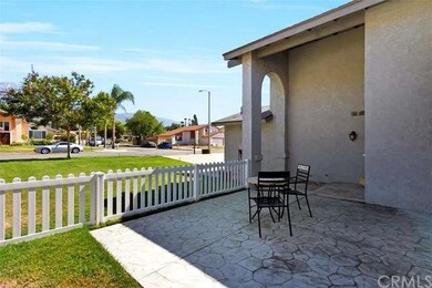 Stamped concrete front porch