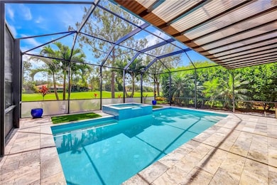 Pool, Spa, Screened lanai, lush landscaping