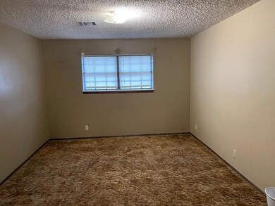Carpeted Bedroom #1 featuring a textured ceiling