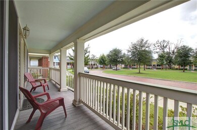 Trex decking on the front porch with park views.