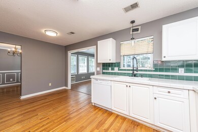 kitchen open to dining