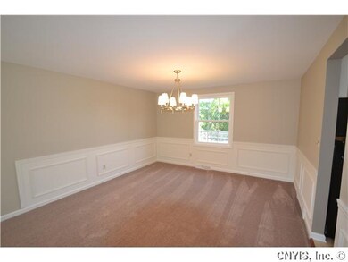 Dining Room. Dining room includes gorgeous white w