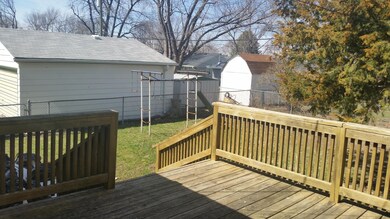 Large deck off the back of home