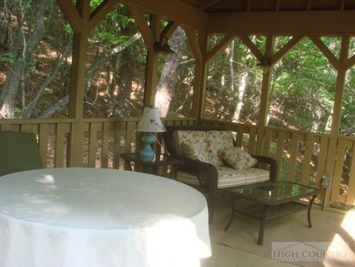 Inside the porch