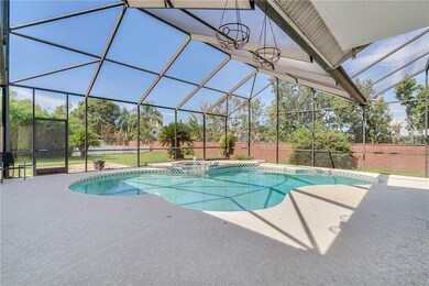 Enormous screened and solar heated pool
