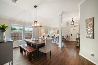 View of how the dining room relates to other spaces within the home.