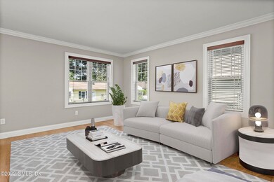 Living room staged