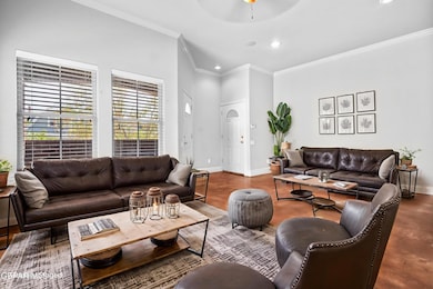 virtually staged living room