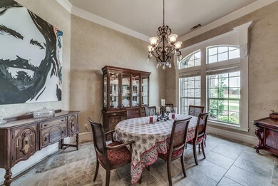 Fromal dining is at the front of the home right of